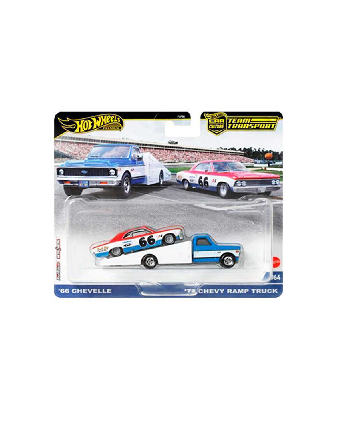 Hot Wheels Premium HRV40 Team Transport '66 Chevelle / '72 Chevy Ramp Truck (#64)