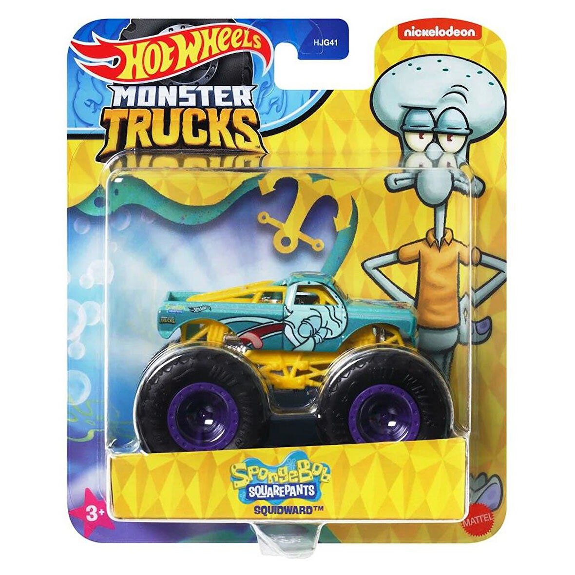 Hot Wheels Monster Trucks Arabaları SQUIDWARD Hotwheels Monster Truck Gösteri Dünyası Araçları SPONGE BOB