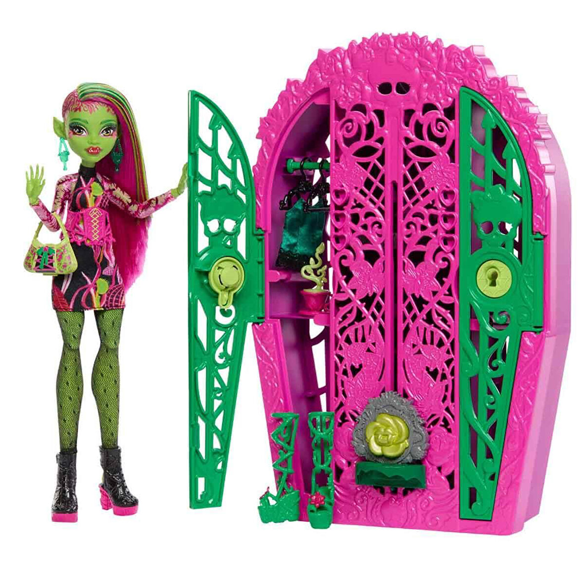 Orjinal Monster High Bebekleri Monster Garden Mysteries Gizemli Arkadaşlar Monster High Seri 4 Bebekleri Venüs Mcflytrap