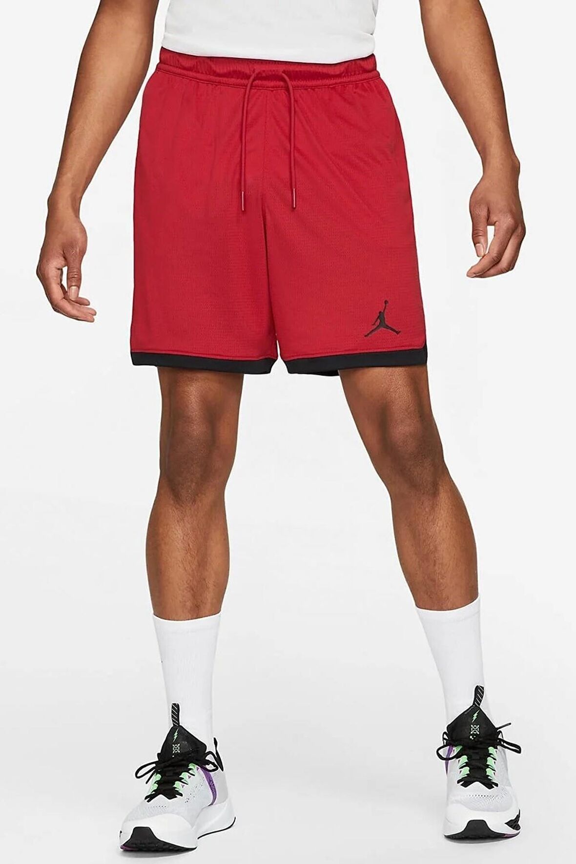 Nike Air Jordan NBA Knit Basketball Shorts Erkek Kırmızı Basketbol Şortu