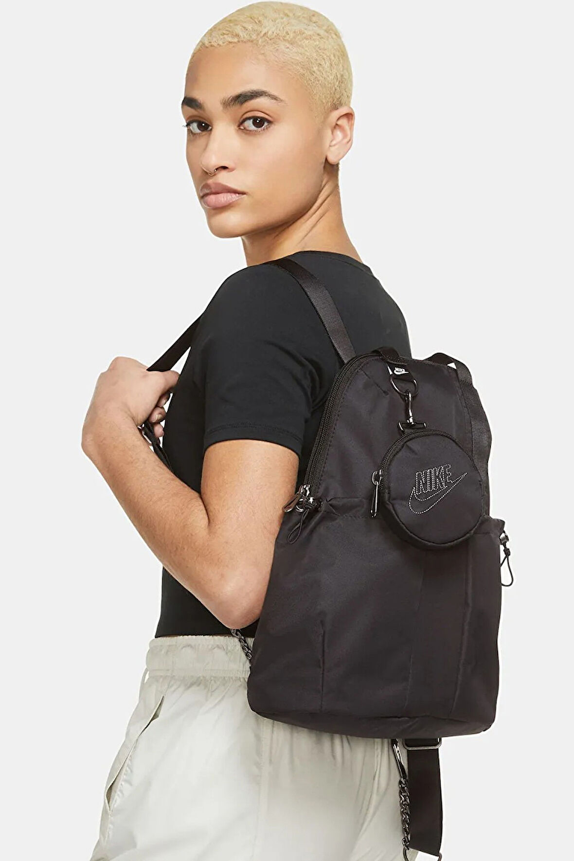 Nike Sportswear Futura Luxe Mini Backpack (10L) Sırt Çantası Siyah