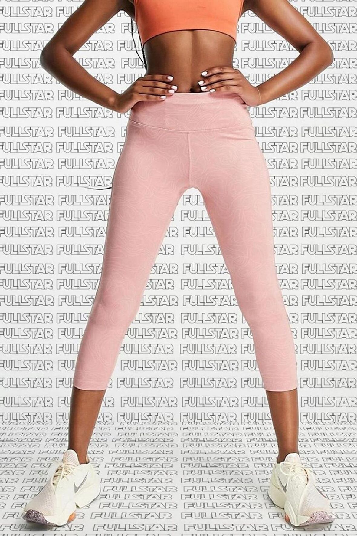 Nike Fast Run Division Crop Leggings Pink 3 Cepli Toparlayıcı Pembe Kısa Tayt