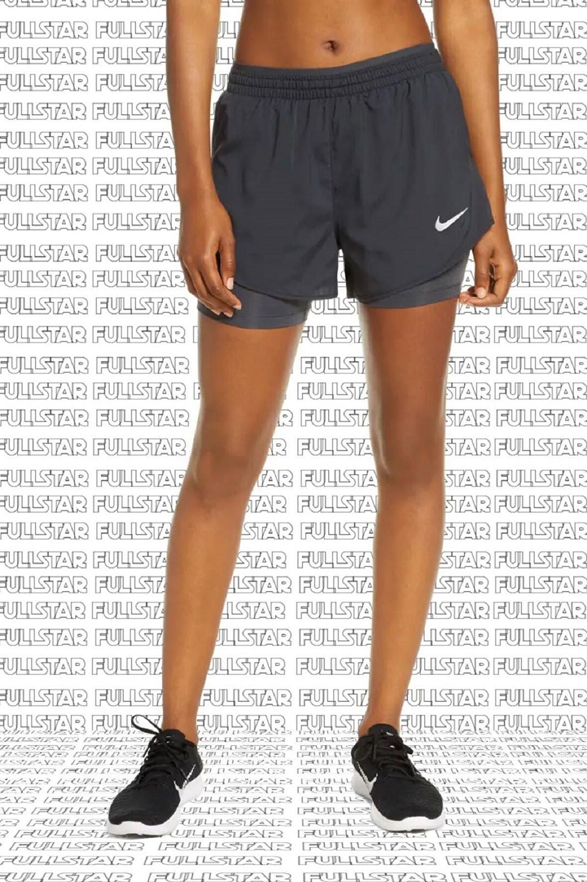 Nike Flex Tempo Lux 2in1 Running Shorts Buhar Bariyeri Cepli Antrasit Taytlı Şort