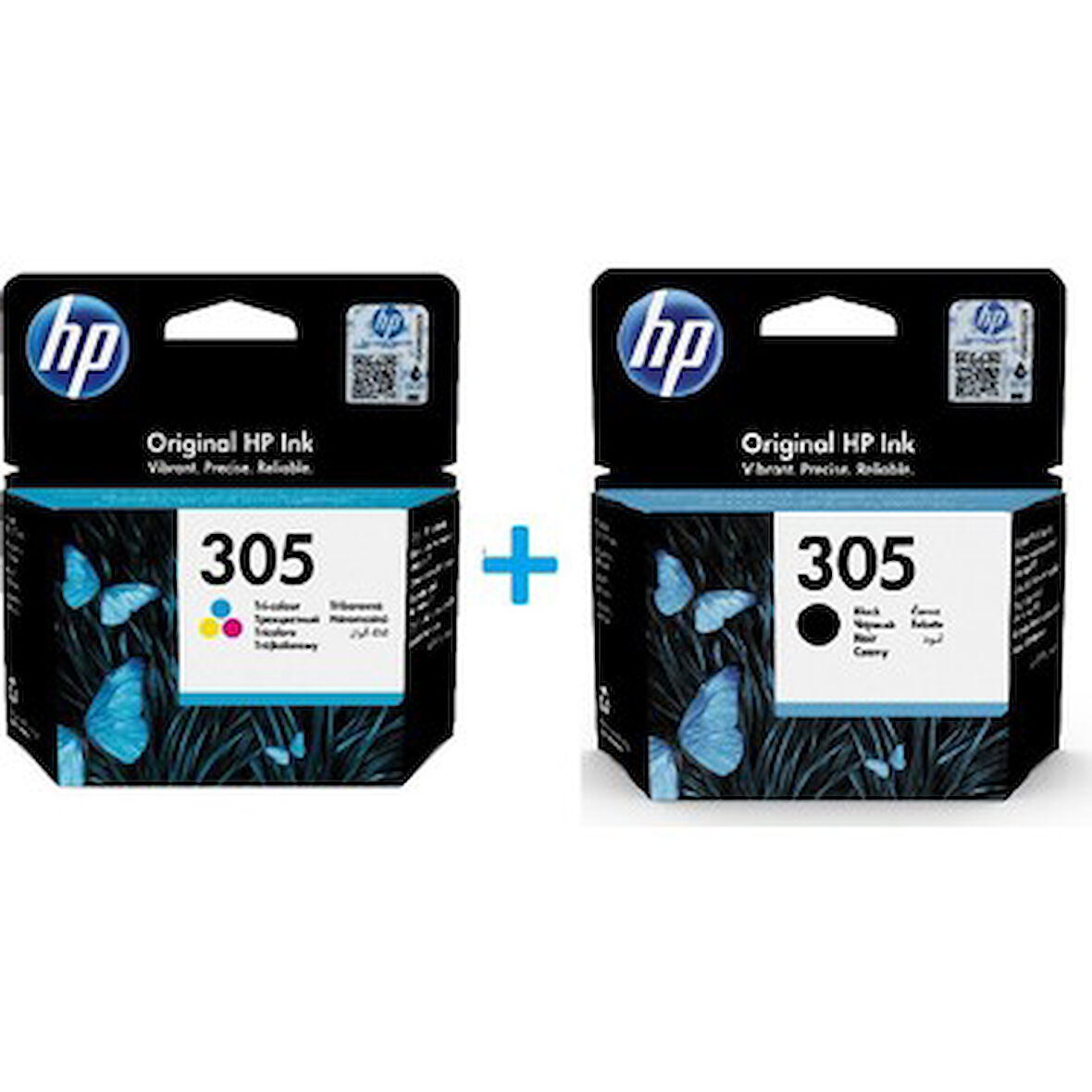 HP 6ZD17AE (305) Siyah+Renkli İkili Paket Orjinal Kartuş 