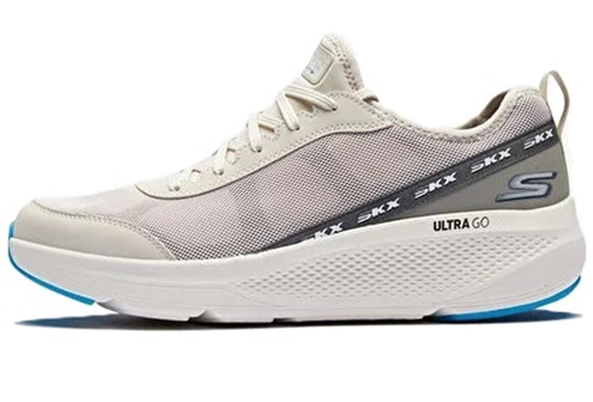 Skechers Go Run Elevate Air Cooled Goga Mat Krem Erkek Günlük Spor Ayakkabı 