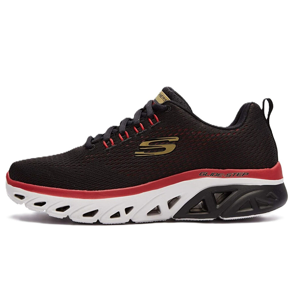 Skechers Glide-Step Sport-Wave Heat Memory Foam Mens Sneaker Hafızalı Taban Günlük Spor Ayakkabı Bordo