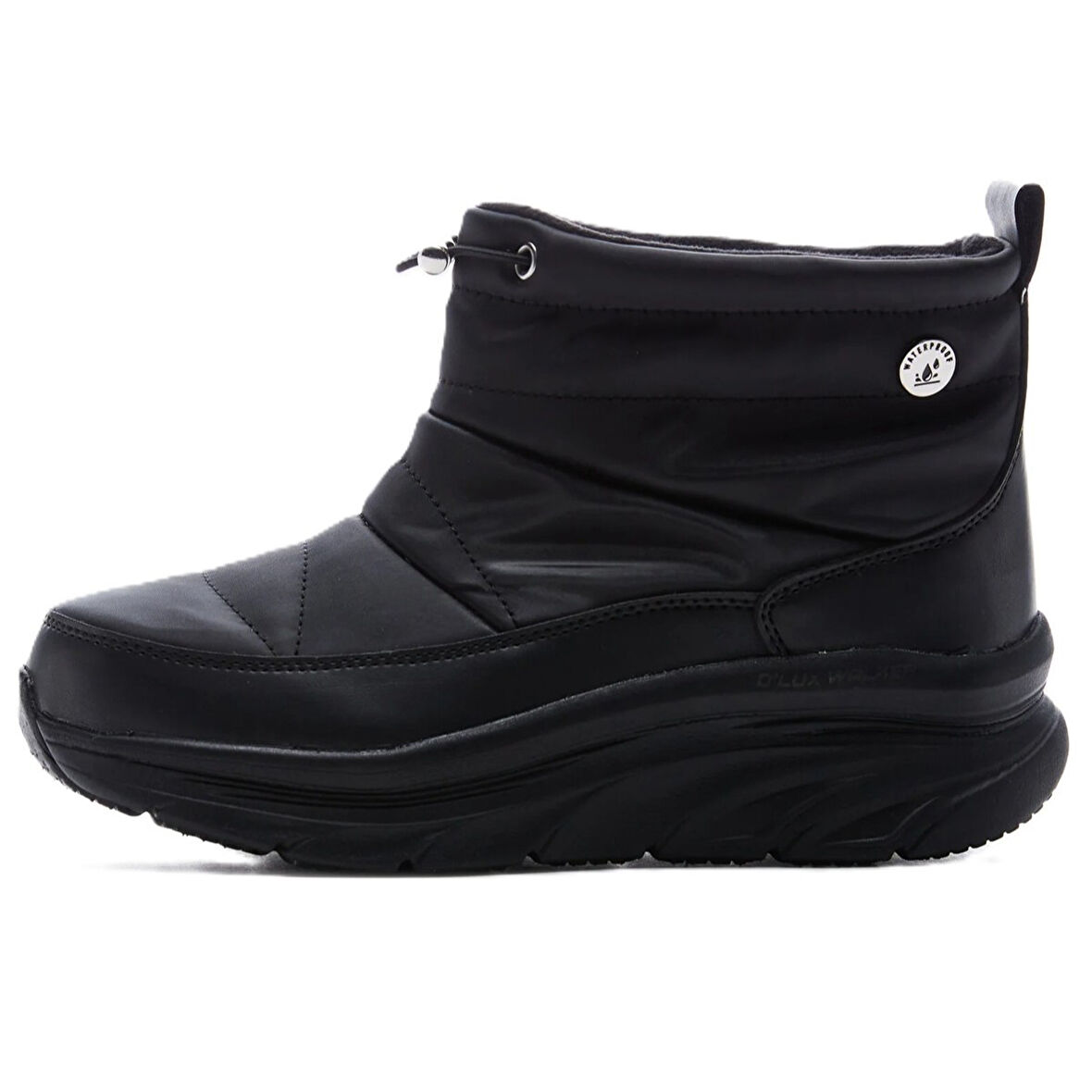 Skechers D'Lux Walker-Winter Up Memory Foam Waterproff Womens Sneaker Hafızalı Taban Su Geçirmez Kadın Bot Siyah