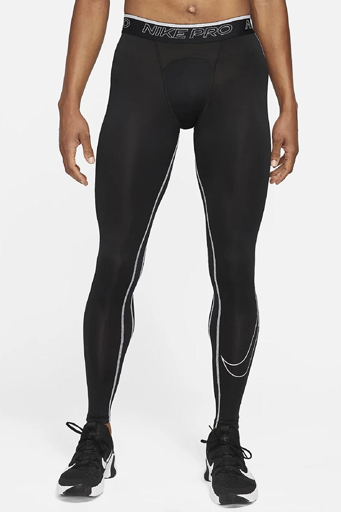 Nike Pro Men's Leggins Tights Dri-Fit Black Siyah Erkek Taytı DD