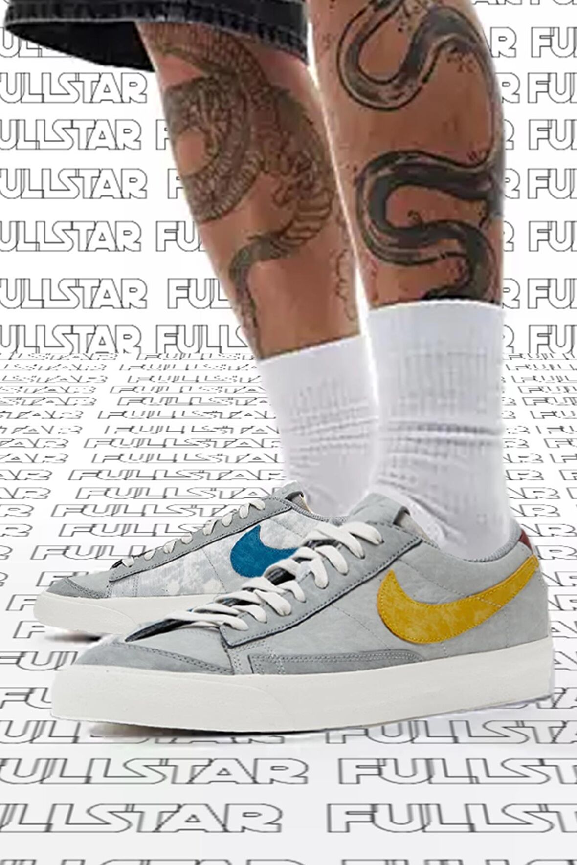 Nike Blazer Low '77 Leather Sneaker Hakiki Deri Günlük Spor Ayakkabı Ayakkabı Gri