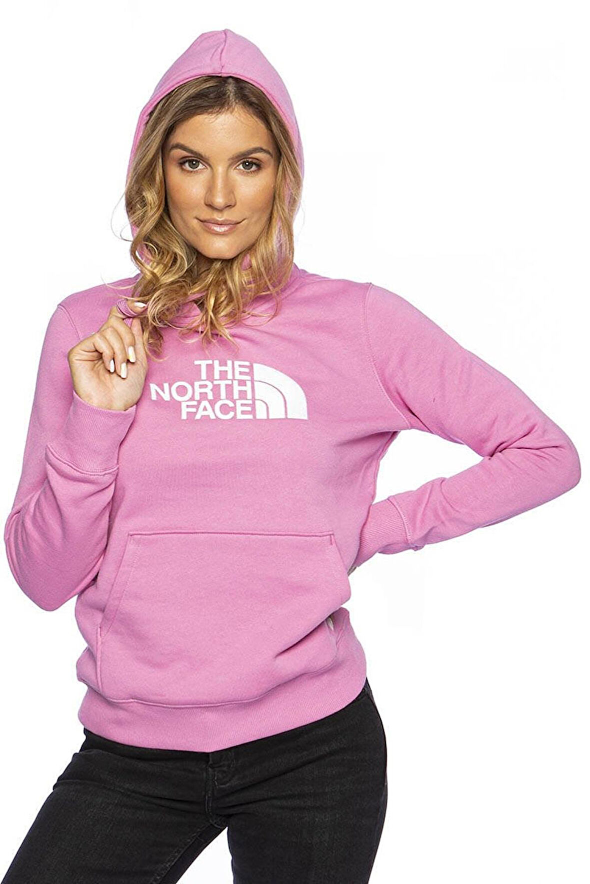 The North Face Drew Peak Pullover Kadın Kapüşonlu Sweatshirt Pembe