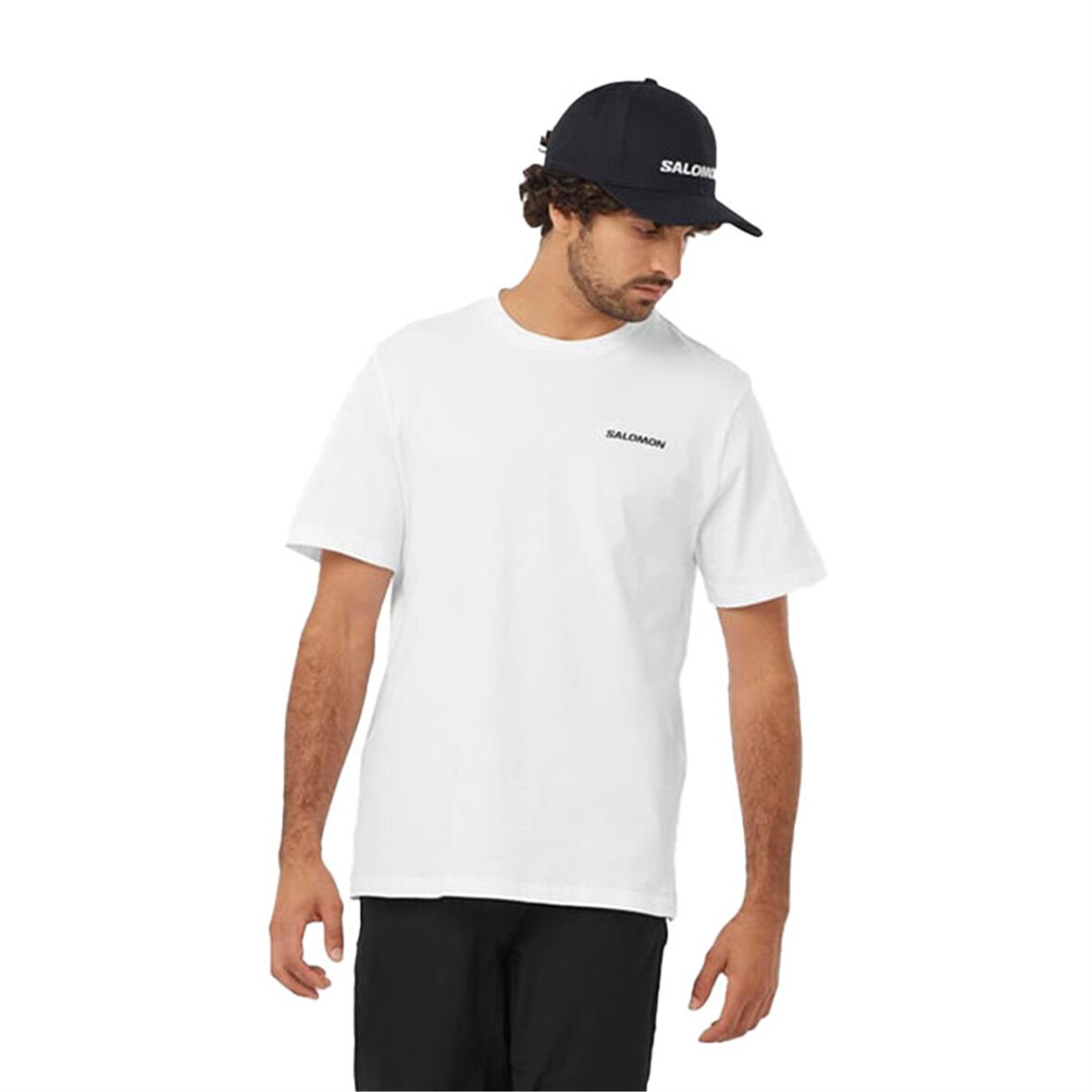 Salomon Graphic Perf Ss Tee M Erkek T-Shirt LC2219500 Beyaz