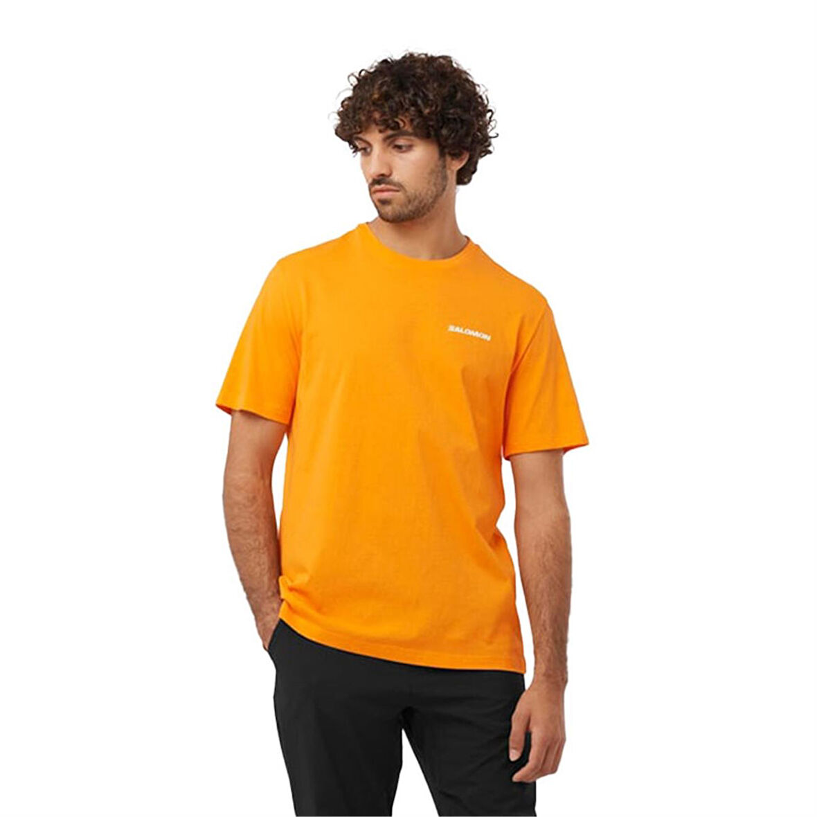 Salomon Graphic Perf Ss Tee M Erkek T-Shirt LC2219700 Sarı