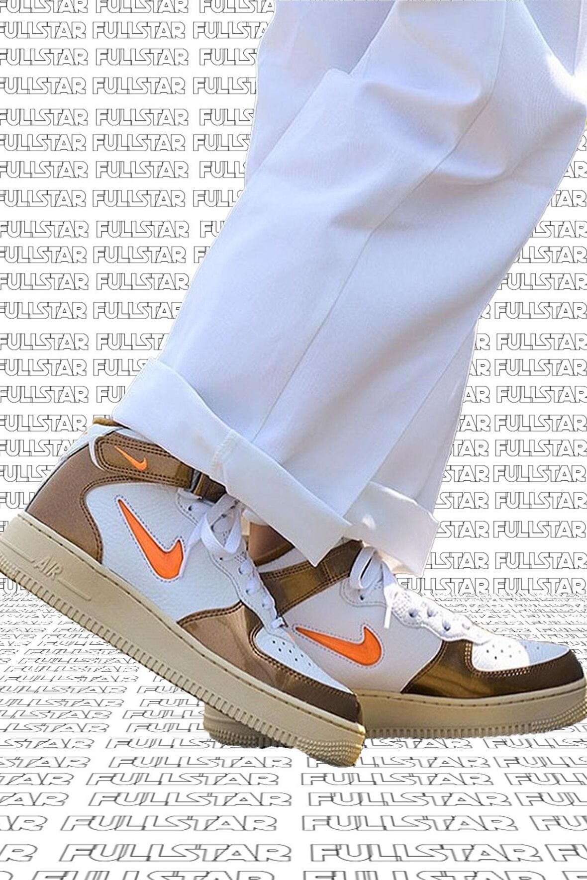 Nike Air Force 1 Mid QS Leather Hakiki Deri Mücevher Ale Brown Kahverengi Sneaker Ayakkabı