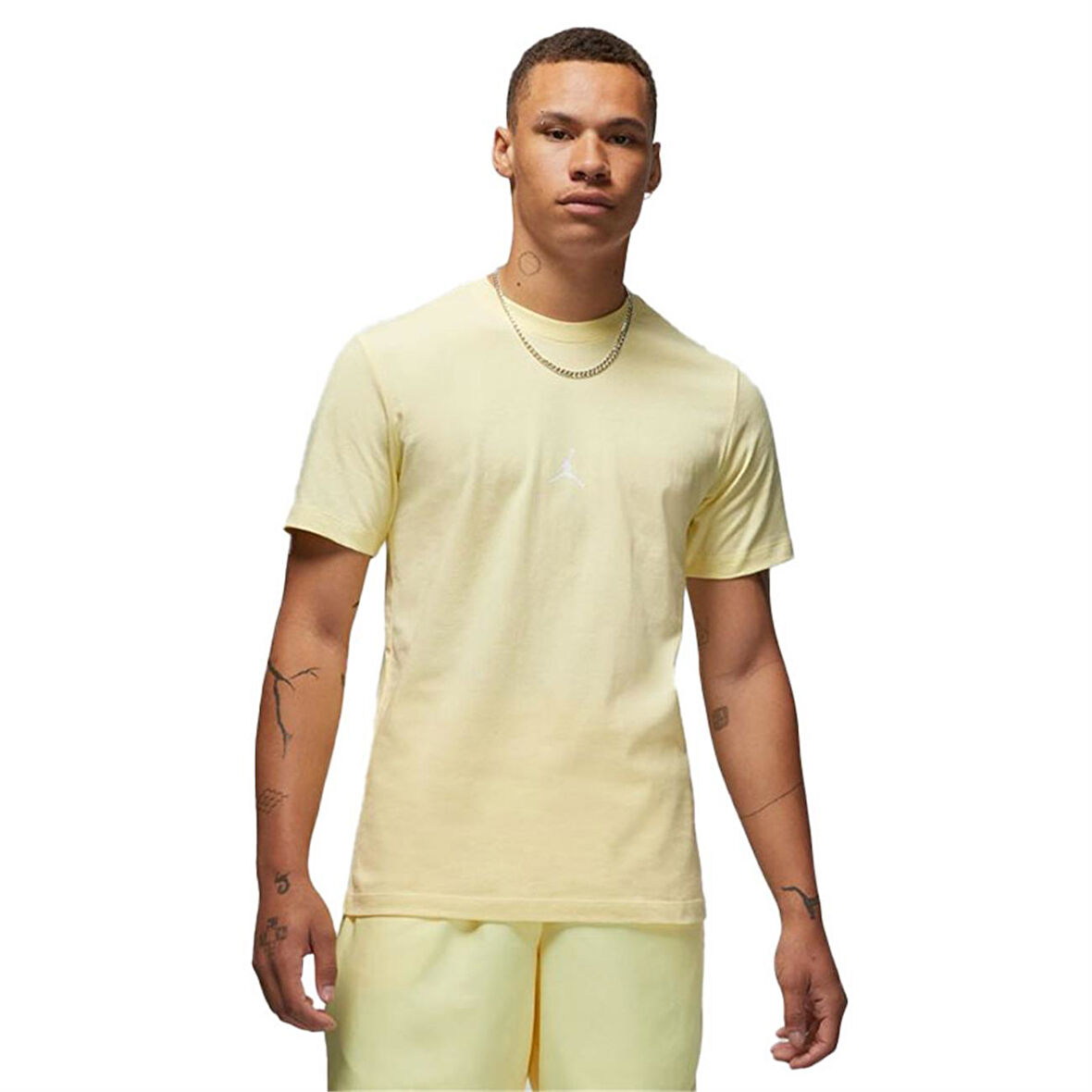 Jordan M Ess Flight23 Gx Ss Crew Erkek T-Shirt DM1428-821 Sarı