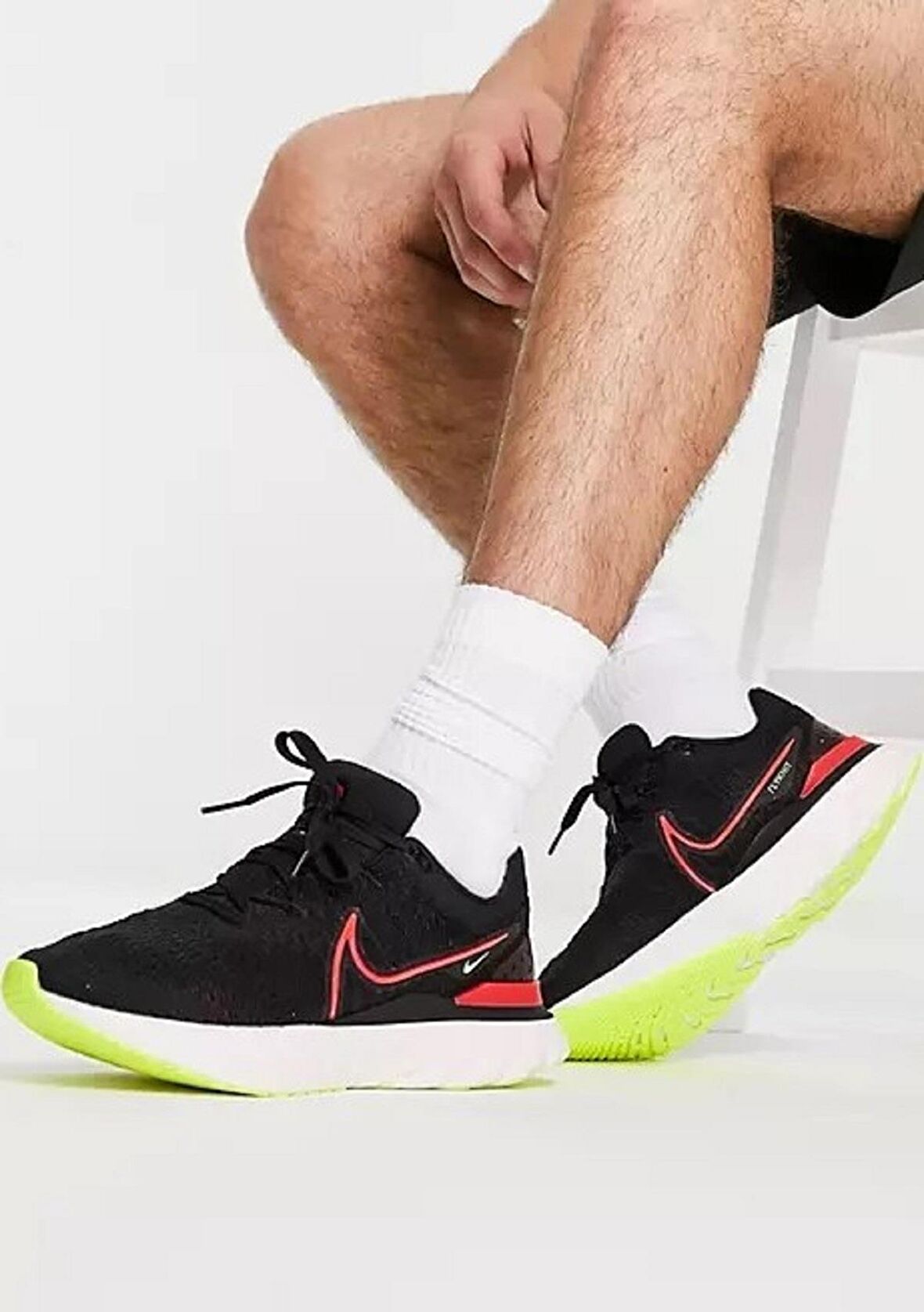 Nike infinity React Run Flyknit 3 Running Shoes Black Yürüyüş Koşu