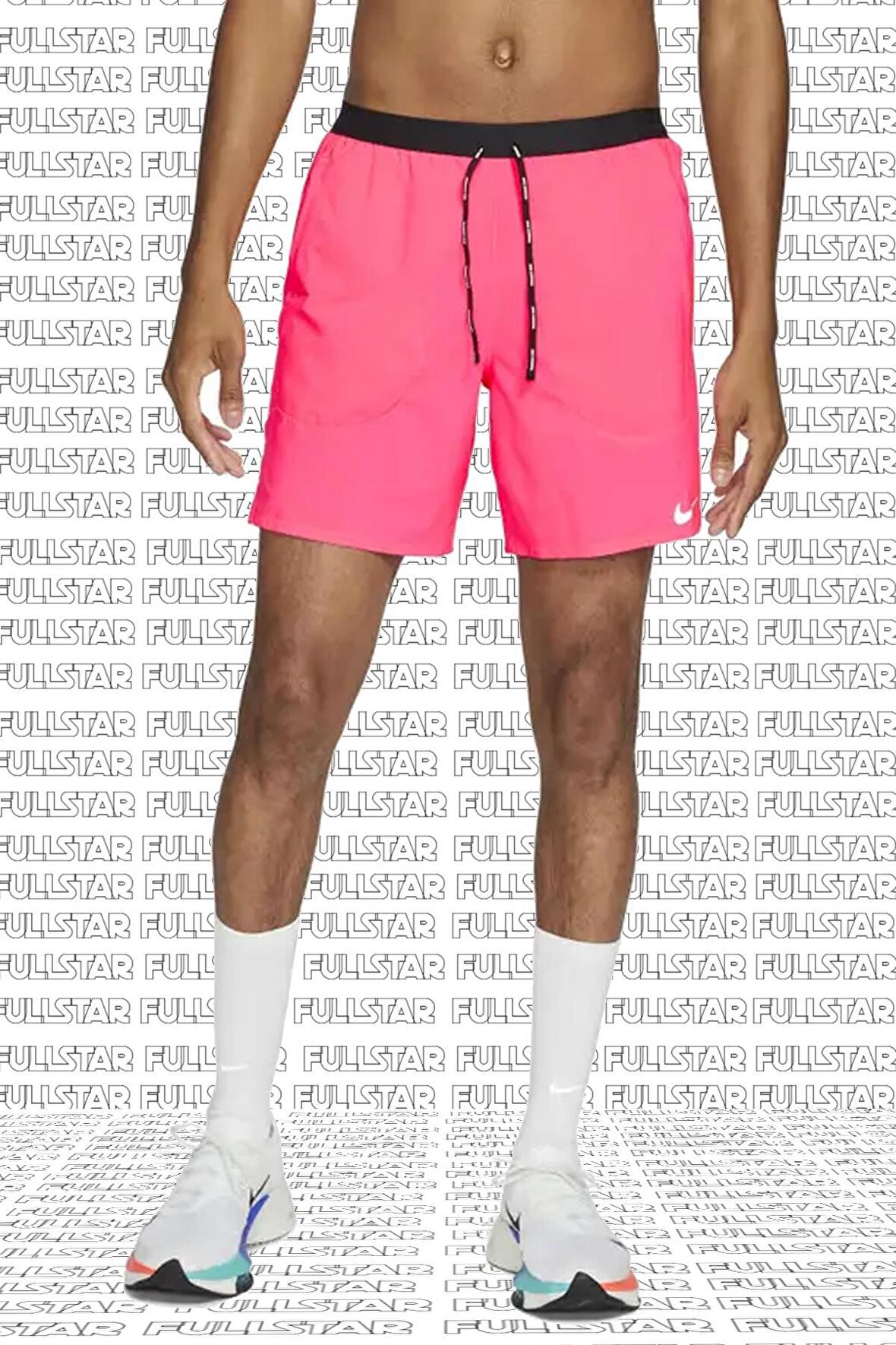 Nike Flex Stride Run Division 5inch Running Shorts Reflektörlü Pembe Koşu Şortu