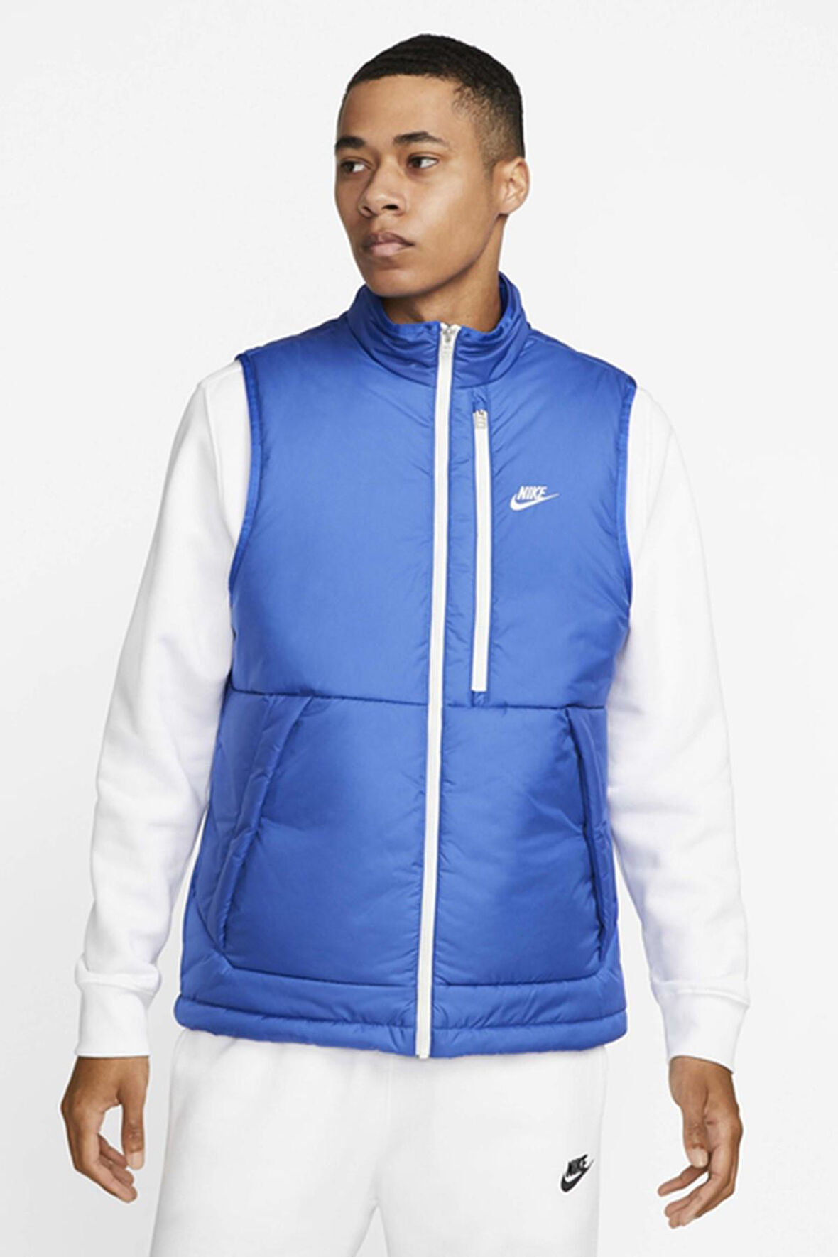 Nike Sportswear Therma Fit Legacy Men's Gilet Blue Terma Fit Erkek Yelek Mavi