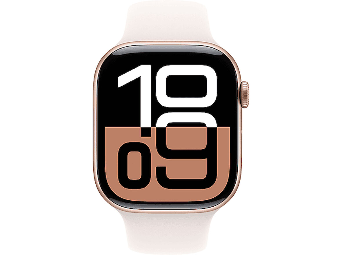 APPLE Watch Series 10 GPS 42mm Rose Gold Aluminium Case with Light Blush Sport Band - S/M