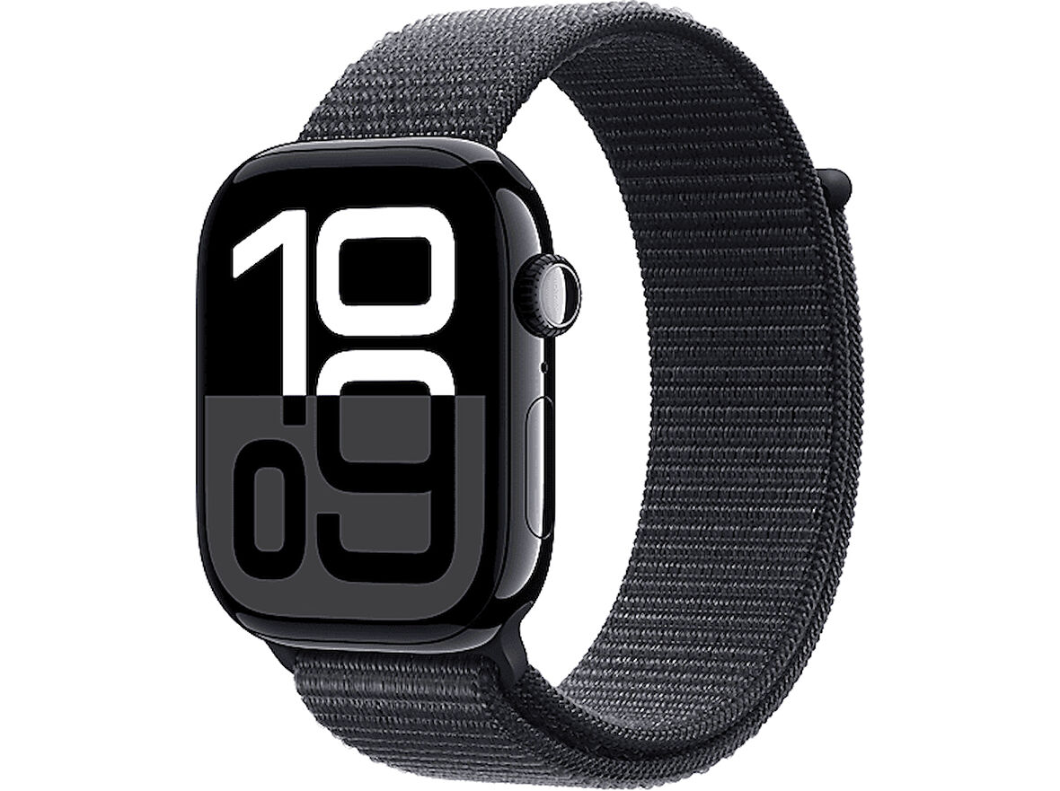 APPLE Watch Series 10 GPS + Cellular 46mm Jet Black Aluminium Case with Ink Sport Loop