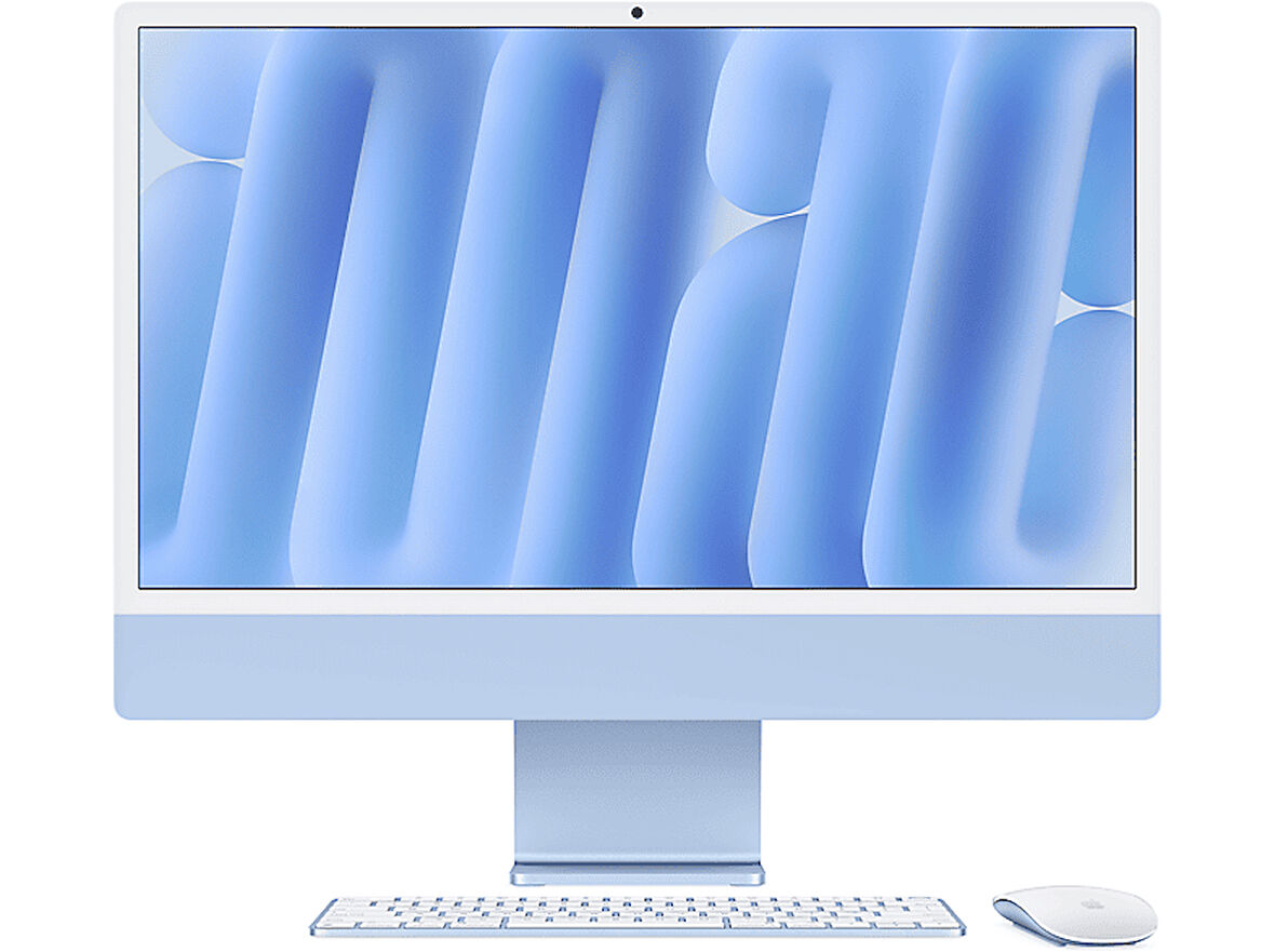 APPLE 24-inch iMac with Retina 4.5K display: Apple M4 chip with 8‑core CPU and 8‑core GPU, 16GB, 256GB SSD - Mavi