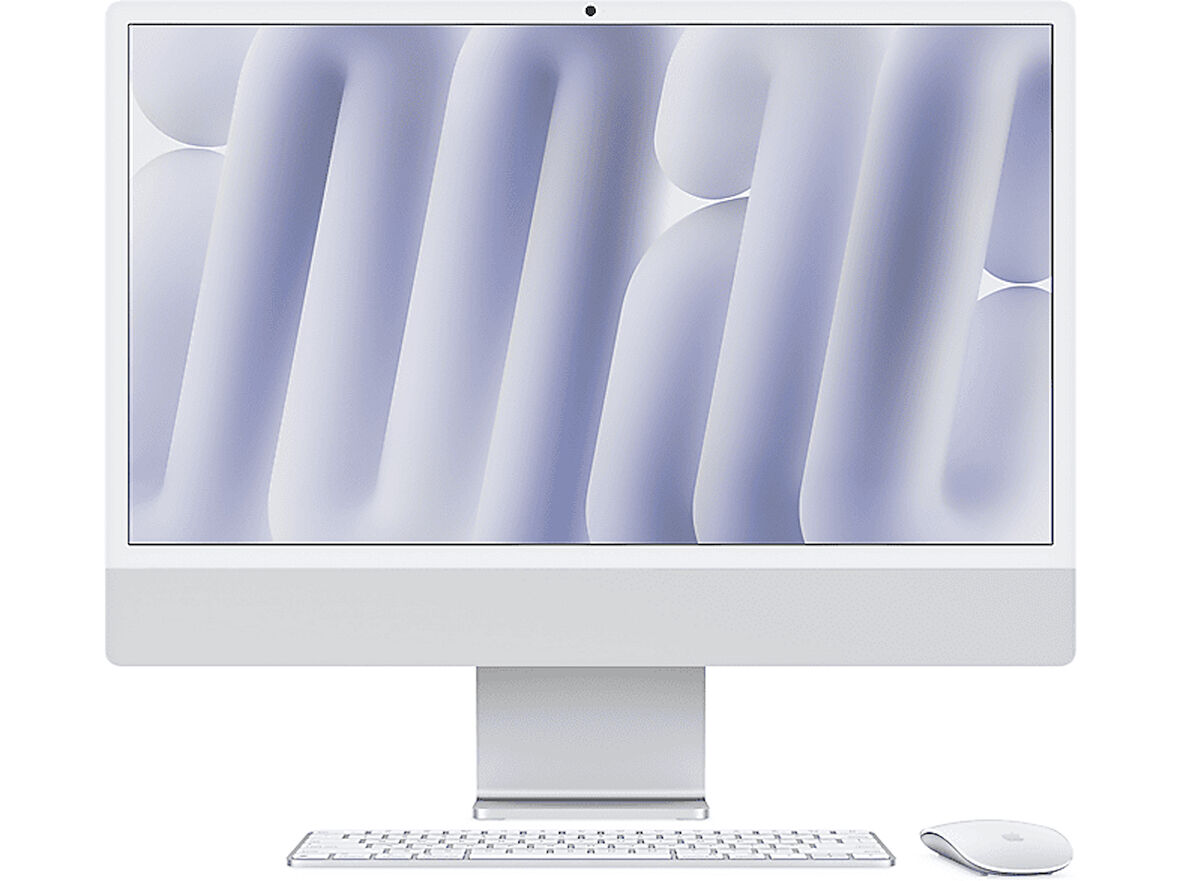 APPLE 24-inch iMac with Retina 4.5K display: Apple M4 chip with 10‑core CPU and 10‑core GPU, 16GB, 512GB SSD - Gümüş