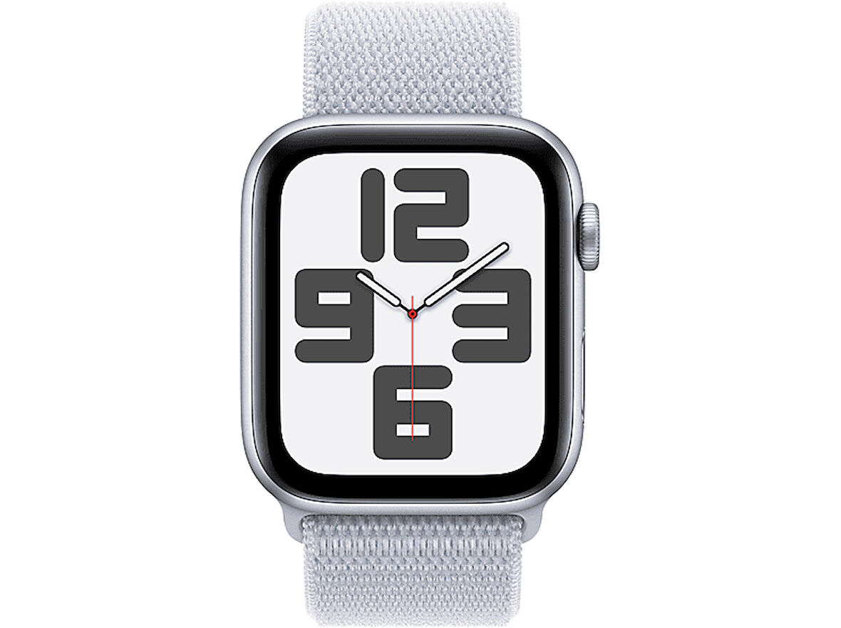 APPLE Watch SE GPS 2024 40mm Silver Aluminium Case with Blue Cloud Sport Loop