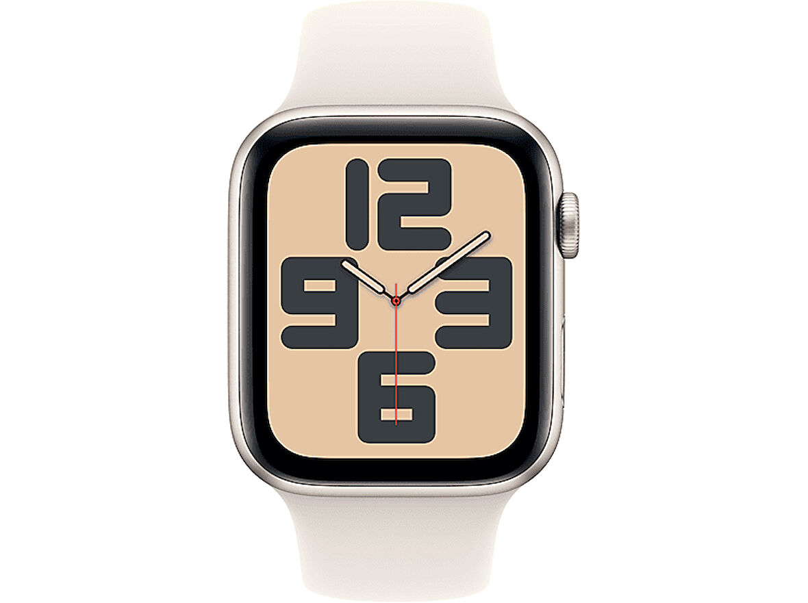 APPLE Watch SE GPS + Cellular 40mm Starlight Aluminium Case with Starlight Sport Band - S/M