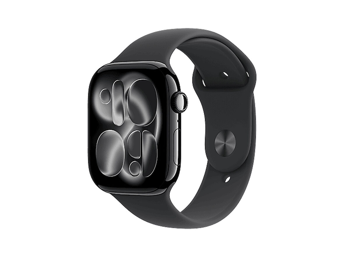 APPLE MFC24TU/A  Watch Series 11 GPS + Cellular 46mm Jet Black Aluminium Case with Black Sport Band - S/M