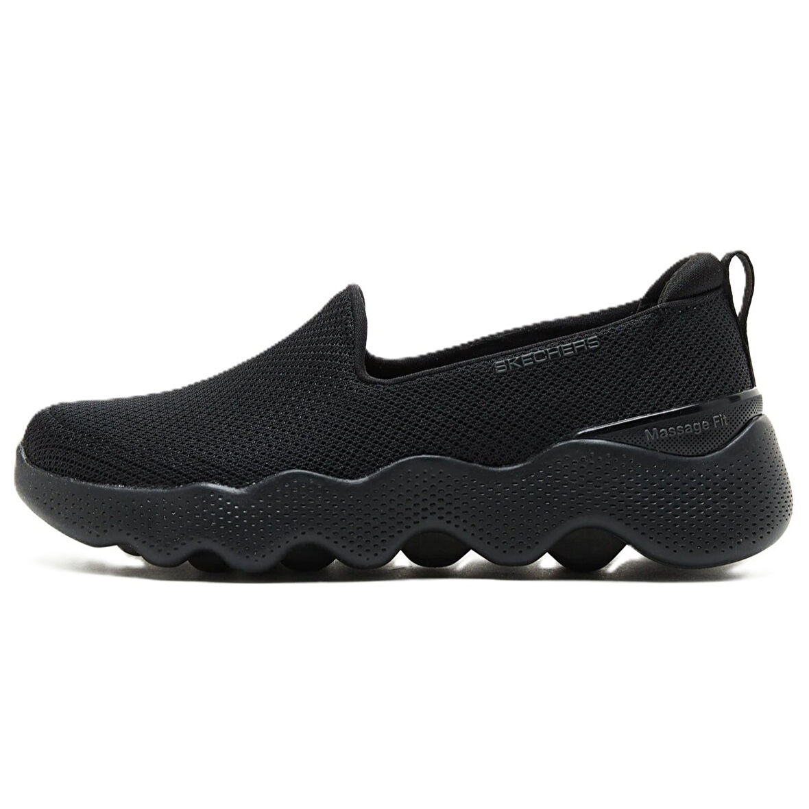 Skechers Go Walk Massage Fit-Seascape Womens Walking Shoes Masaj Tabanlı Bağcıksız Kadın Yürüyüş Ayakkabısı Siyah 