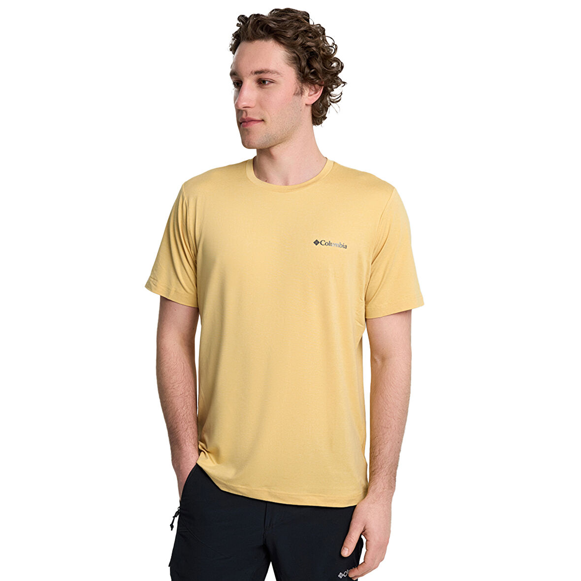 Tech Trail Erkek Sarı Outdoor T-Shirt AO5545-715