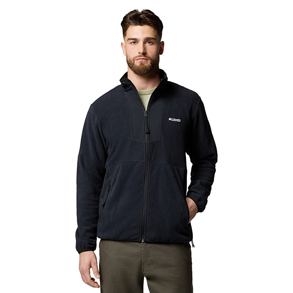 Sequoia Grove Full-Zip Fleece Erkek Siyah Outdoor Polar AM0596-011