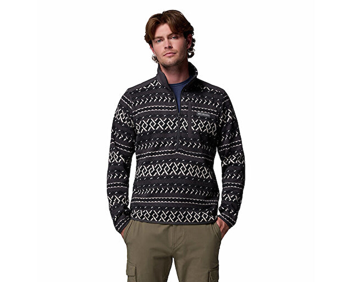 Columbia Erkek Outdoor Çeyrek Fermuarlı Polar Üst 2097741012 Siyah