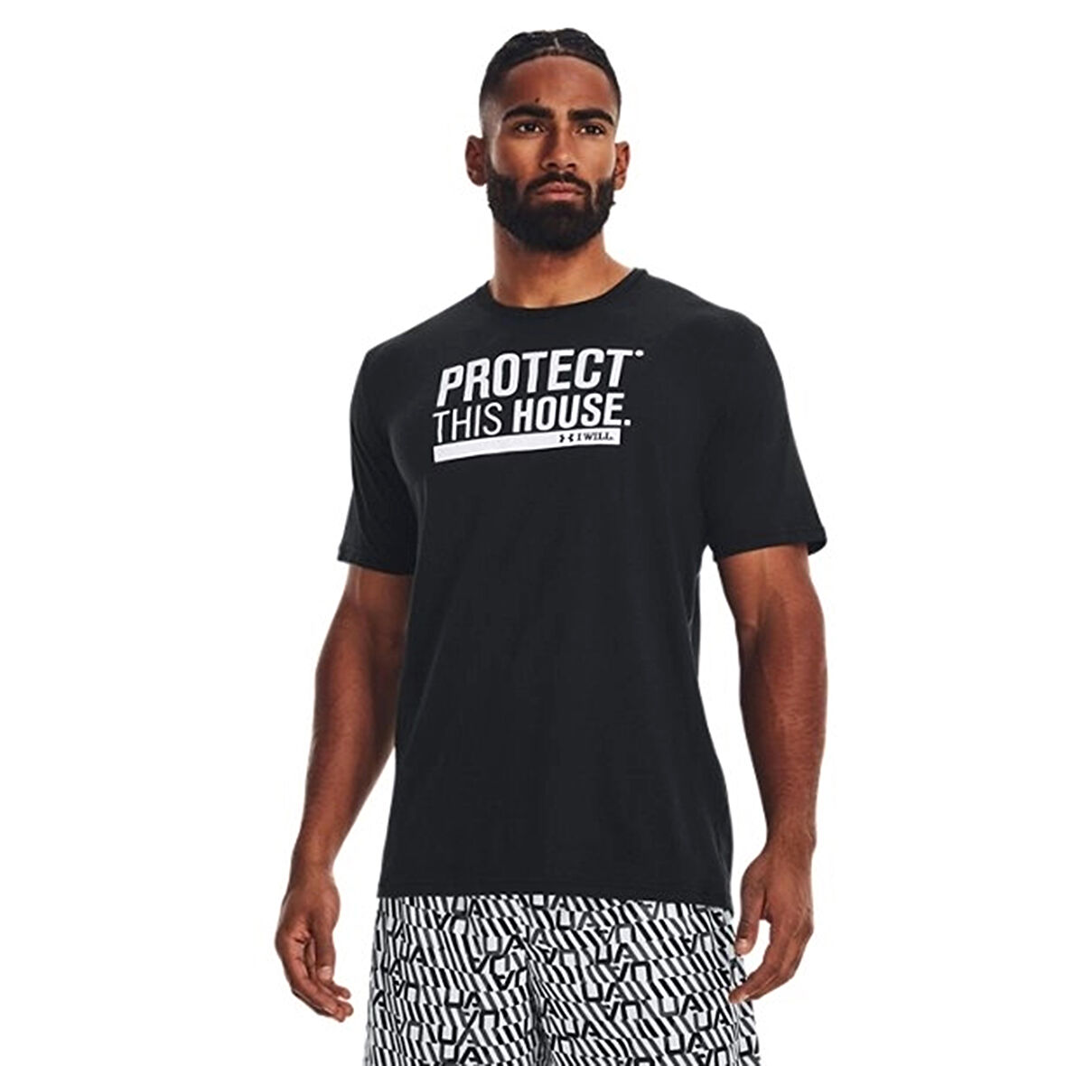 Protect This House Erkek Siyah Günlük Stil T-Shirt 1379022-001