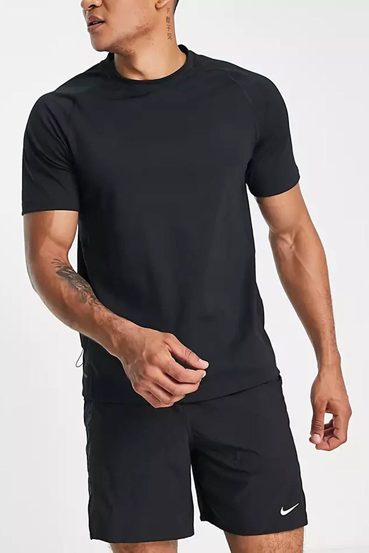 Nike Training Dri Fit ADV Tshirt Black Bol Kesim Dalgıç Kumaşı Erkek Antreman Tişört Siyah