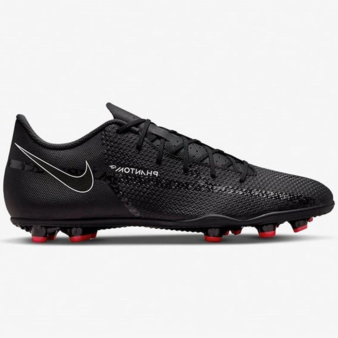 Nike Phantom G. T. 2 Club F. G. / M. G. Unisex Soccer Shoes Siyah Kırmızı Krampon