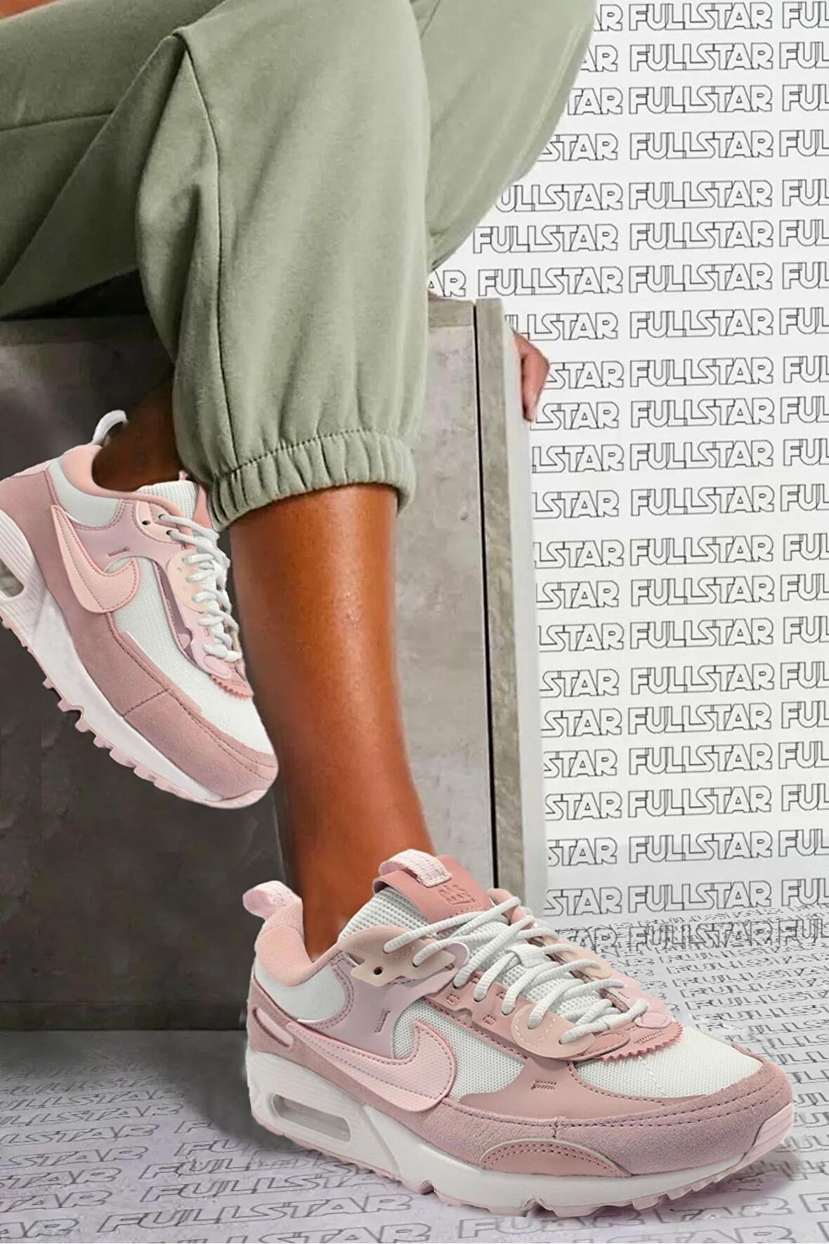 Nike Air Max 90 Futura Triple Leather Unisex Sneaker Hakiki Deri Spor Ayakkabı Pembe