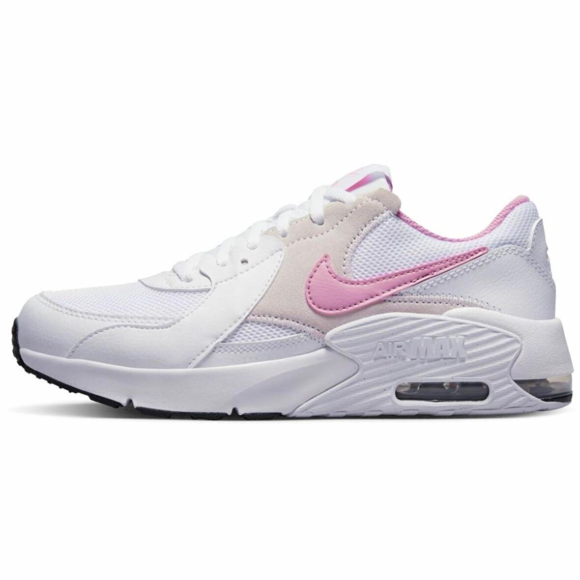 Nike Air Max Excee Lether Sneaker Hakiki Deri Günlük Spor Ayakkabı Beyaz Pembe