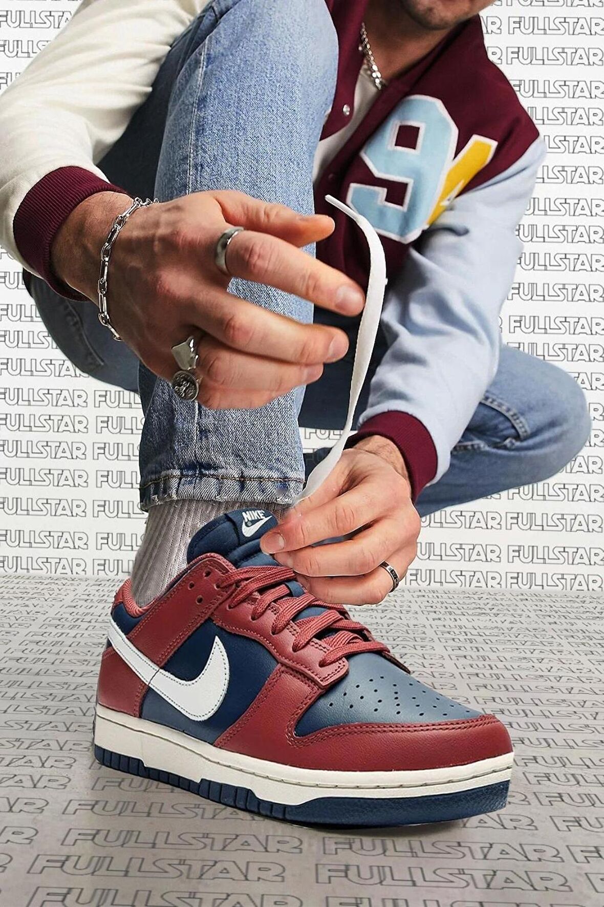 Nike Dunk Low Leather Unisex Sneaker Hakiki Deri Siyah Spor Lacivert Spor Ayakkabı