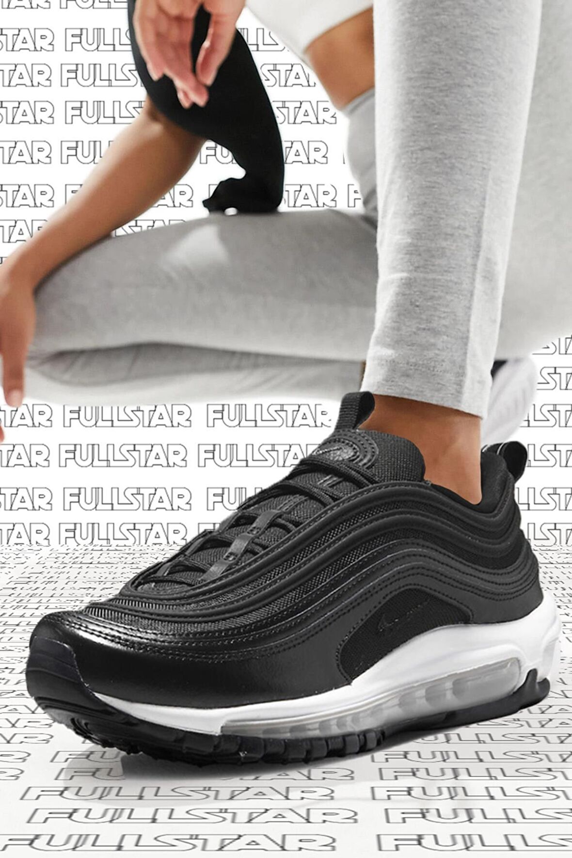 Nike Air Max 97 Reflector Leather Sneaker Hakiki Deri Reflektörlü Günlük Spor Ayakkabı Siyah