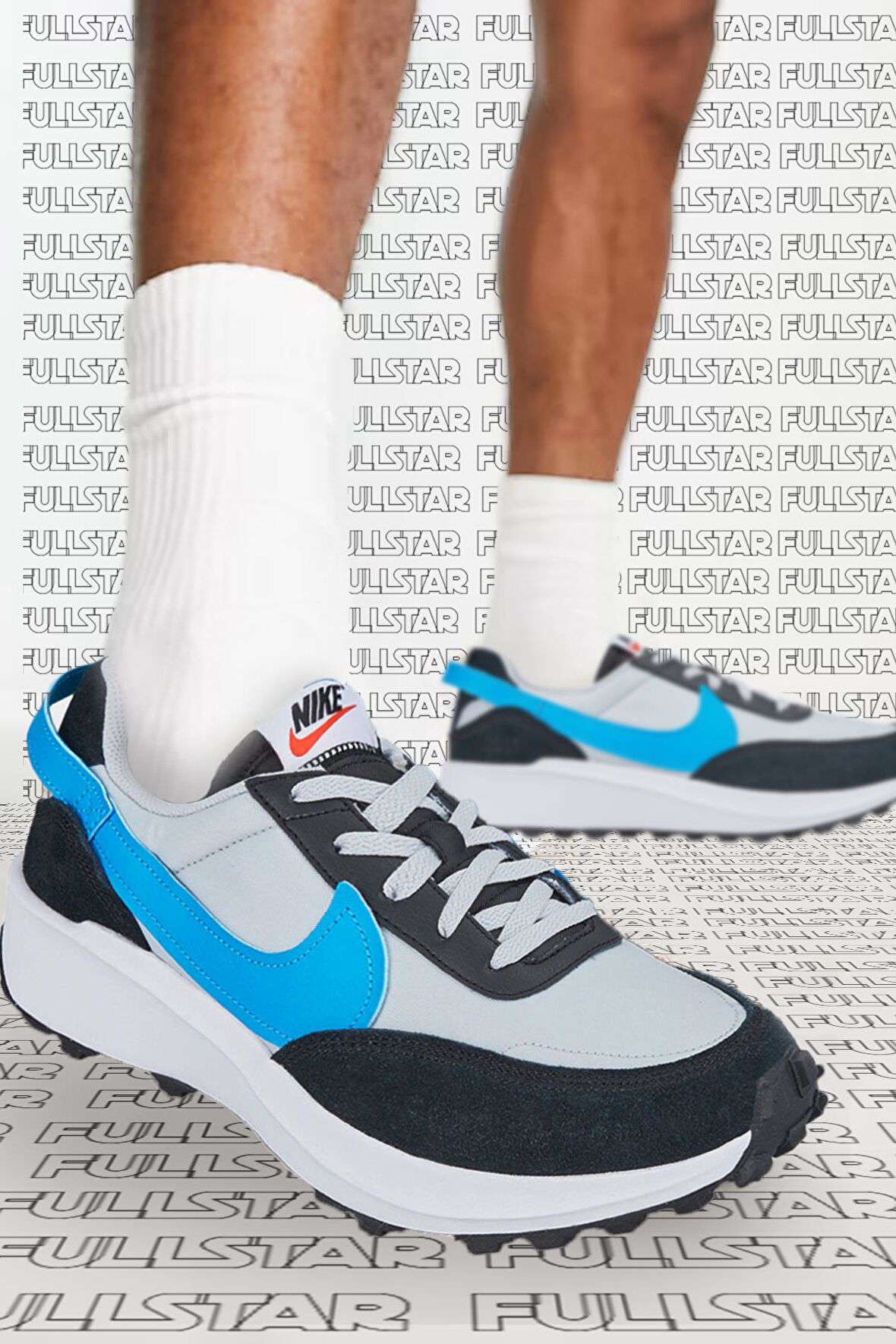 Nike Waffle Debut Leather Grey Sneaker Hakiki Deri Gri Spor Ayakkabı