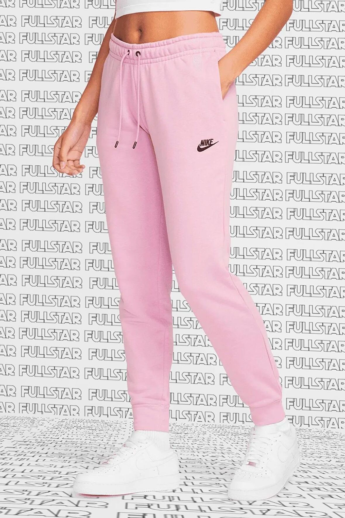 Nike Sportswear Essential Fleece Sweatpant Kadın Pembe Eşofman Altı