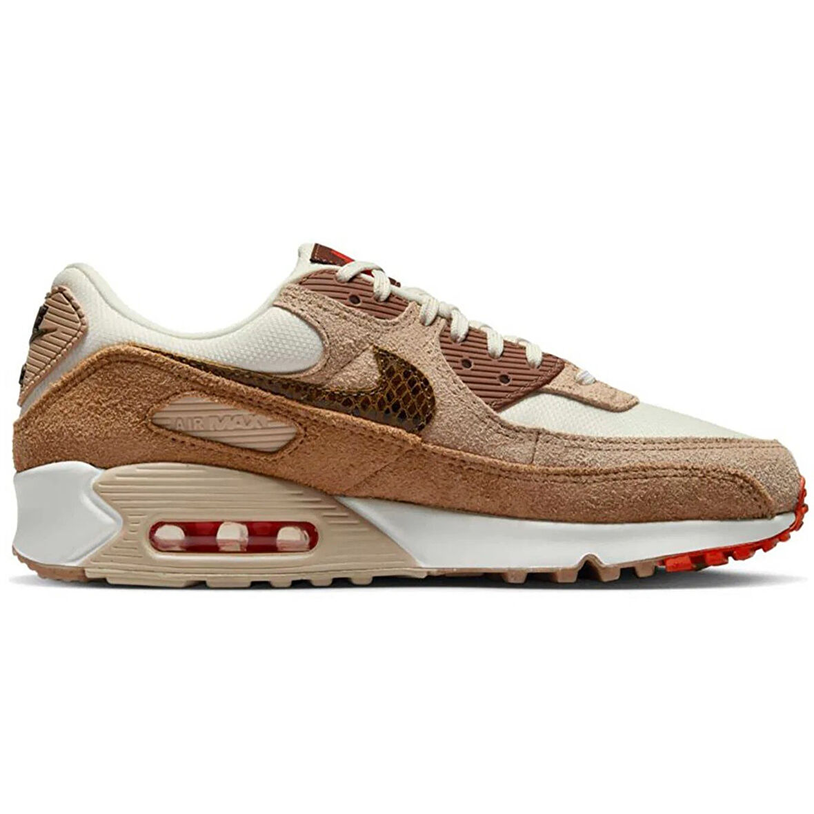 Nike Air Max 90 AMD Unisex Leather Sneaker Hakiki Deri Günlük Spor Ayakkabı Kahverengi