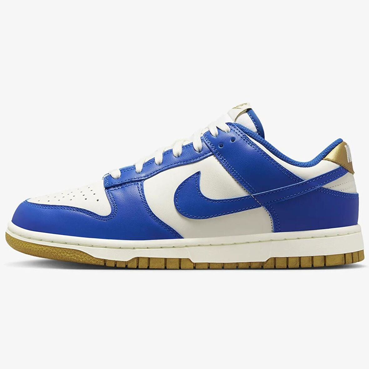 Nike Dunk Low Leather Women Sneaker Hakiki Deri Beyaz Lacivert Spor Ayakkabı Kadın