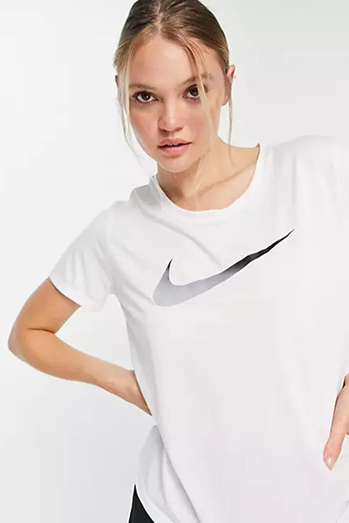 Nike Dri Fit Tee Training Running Tee Sırt Hava Panelli Koşu Spor Antrenman Tişörtü Beyaz