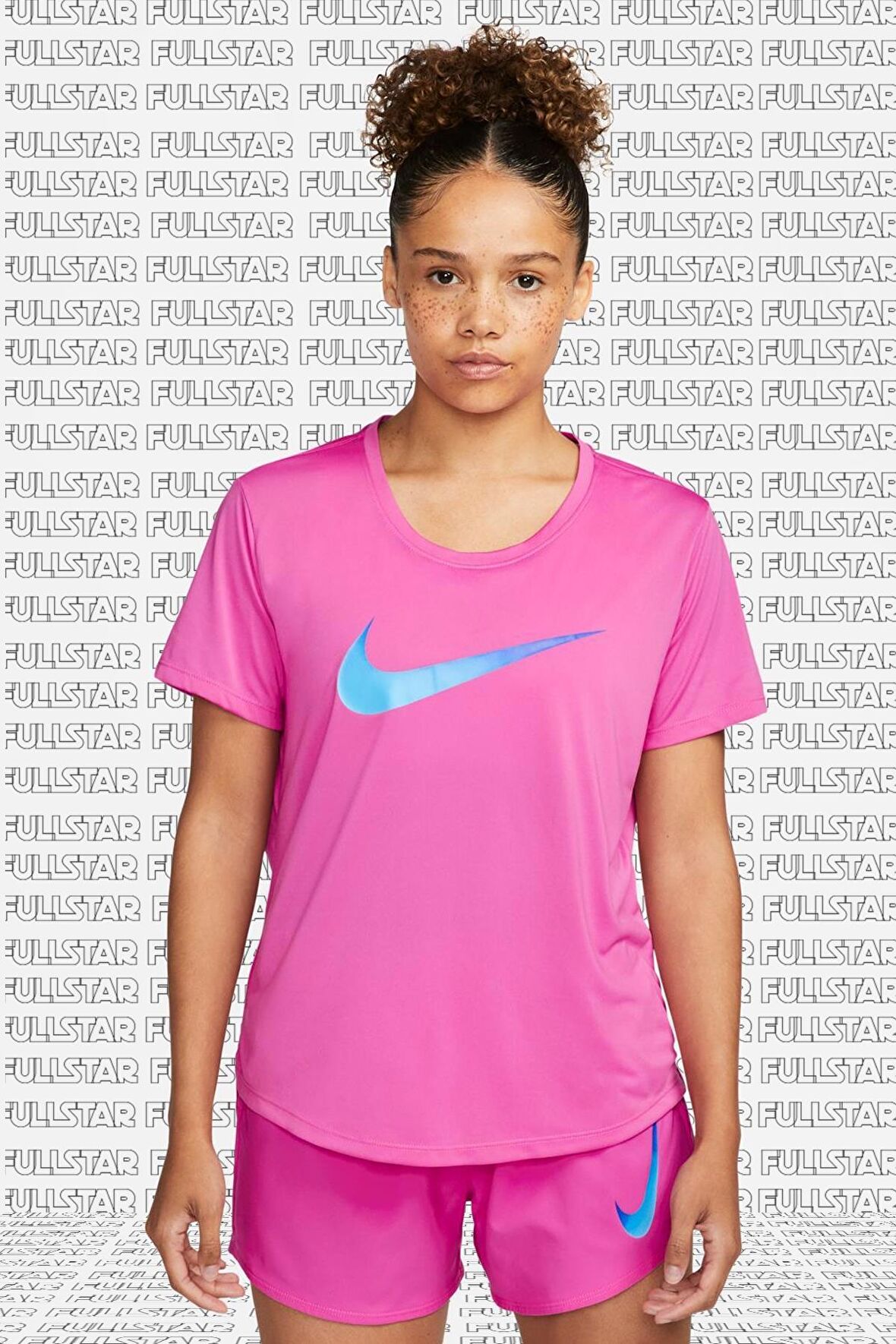 Nike Dri Fit Tee Training Running Tee Sırt Hava Panelli Koşu Spor Antrenman Tişörtü Fuşya