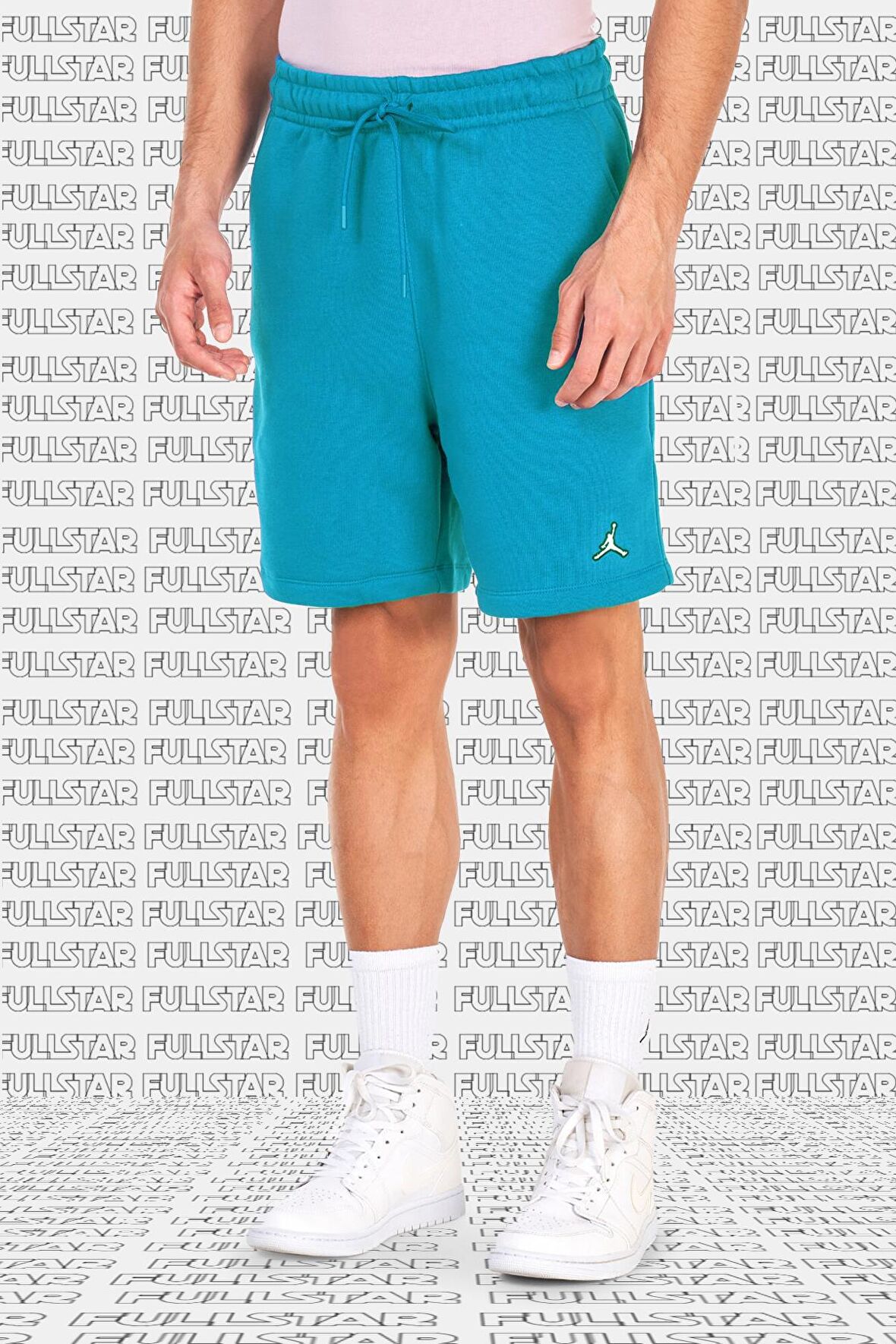 Nike Jordan Brooklyn Fleece Unisex Shorts Şardonlu Kalın Şort Turkuaz 