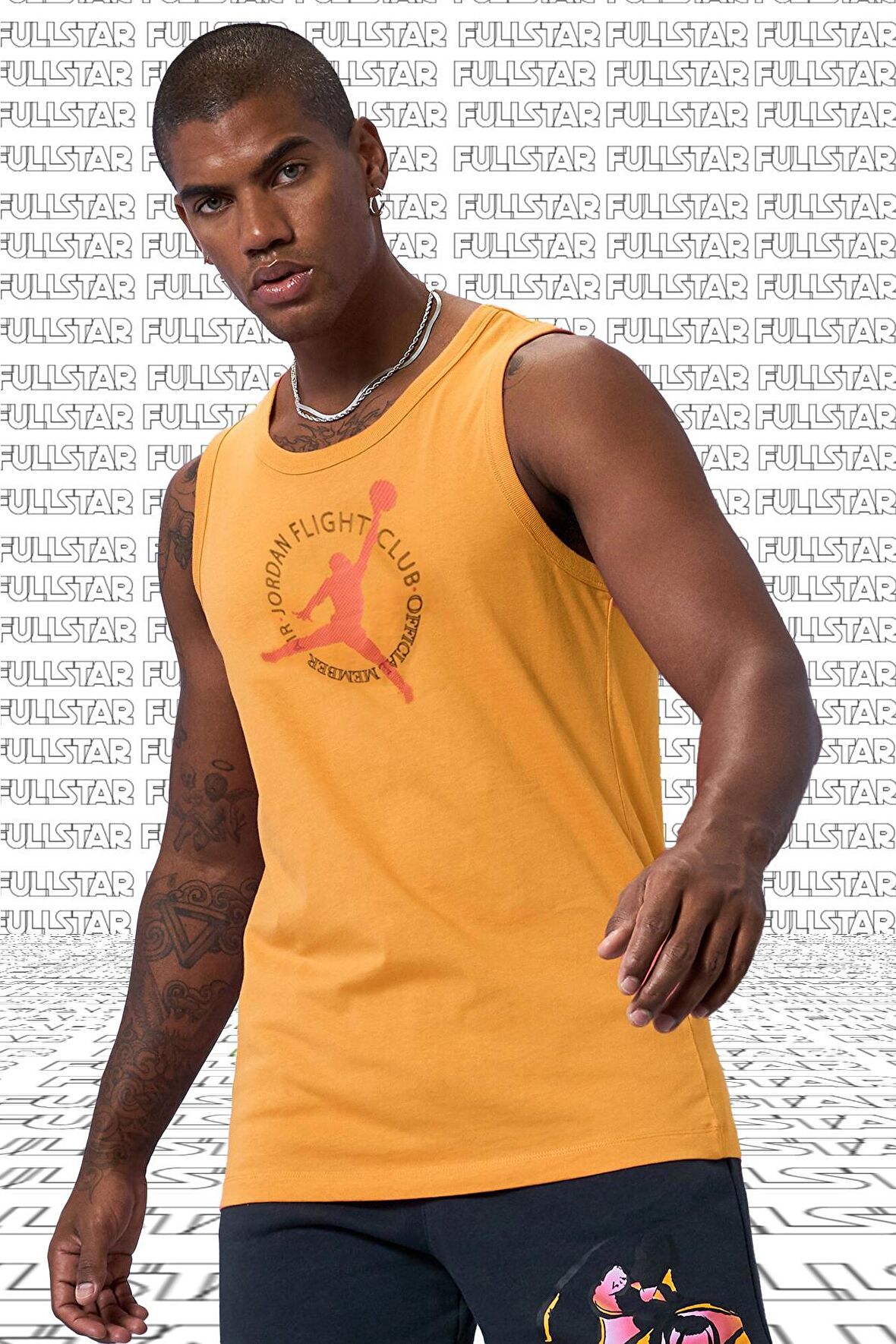 Nike Jordan MVP Flight Cotton Tank Top Singlet Orange Pamuklu Erkek Spor Atlet Turuncu