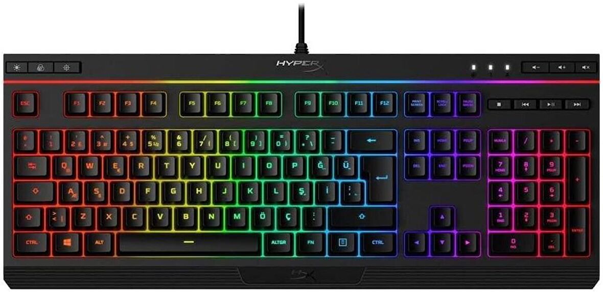 HyperX Alloy Core RGB Membran Klavye TR HX-KB5ME2-TU