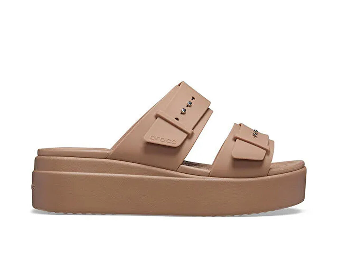 Crocs Brooklyn Buckle Lowwdg Kadın Terlik 207431-2Q9 Kahverengi