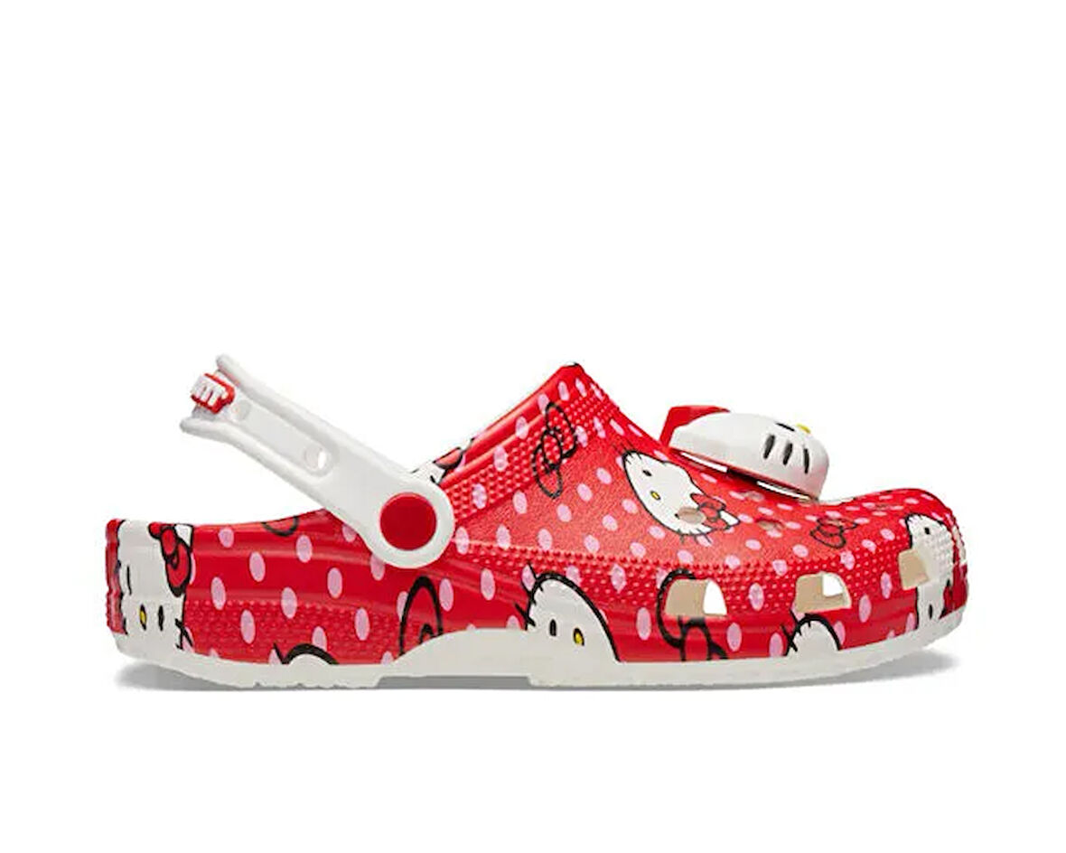 Crocs Hello Kitty Red Classic Clog Kadın Günlük Terlik 210575-90H Kırmızı